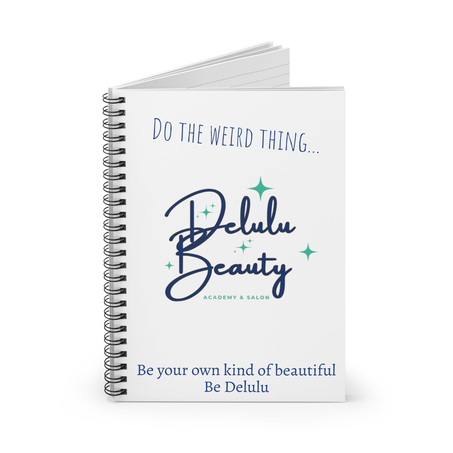 Delulu Beauty Academy Spiral Notebook